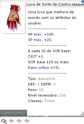 Luva da Sorte Contra-Ataque