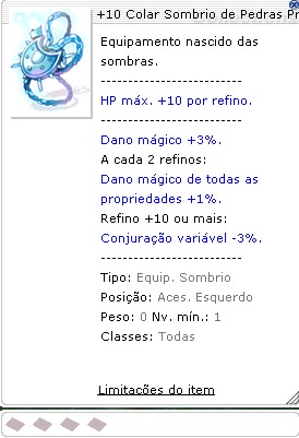 +10 Colar Sombrio de Pedras Preciosas