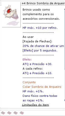 Brinco Sombrio de Arqueiro