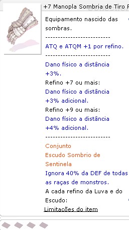 +7 Manopla Sombria de Tiro Preciso