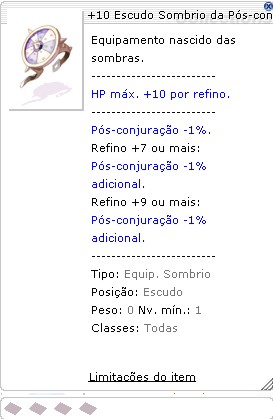 +10 Escudo Sombrio da Pós-conjuração