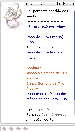 Colar Sombrio de Tiro Preciso