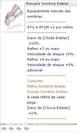 Manopla Sombria Estelar