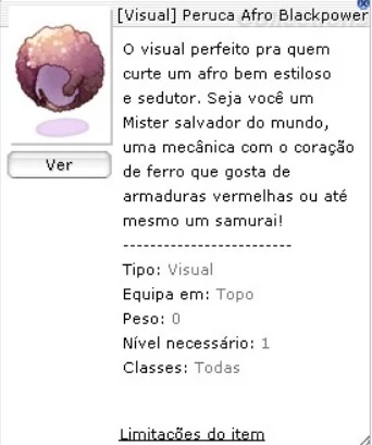 Peruca Afro Blackpower