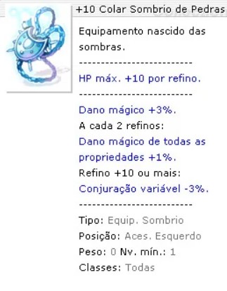 +10 Colar Sombrio de Pedras Preciosas