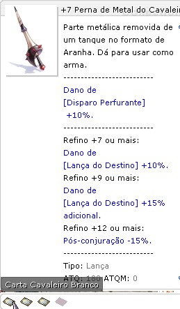 +7 Perna de Metal do Cavaleiro Rebelde Bi