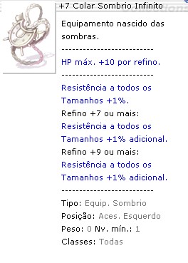 +10 Colar Sombrio Infinito