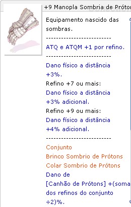 +9 Manopla Sombria de Prótons