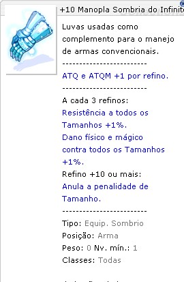 +10 Manopla Sombria do Infinito