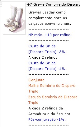 +7 Malha Sombria do Disparo Triplo