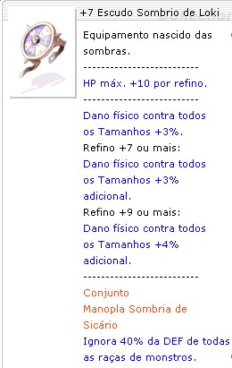 +7 Escudo Sombrio de Loki