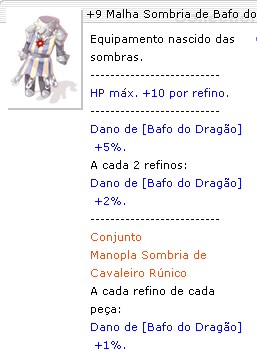 +9 Malha Sombria de Bafo do Dragão