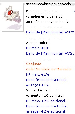 Brinco Sombrio de Mercador