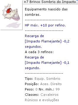 +7 Brinco Sombrio do Impacto