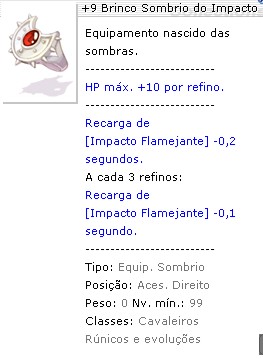 +9 Brinco Sombrio do Impacto