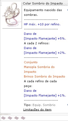 Colar Sombrio do Impacto