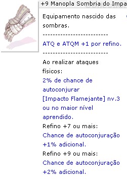 +9 Manopla Sombria do Impacto