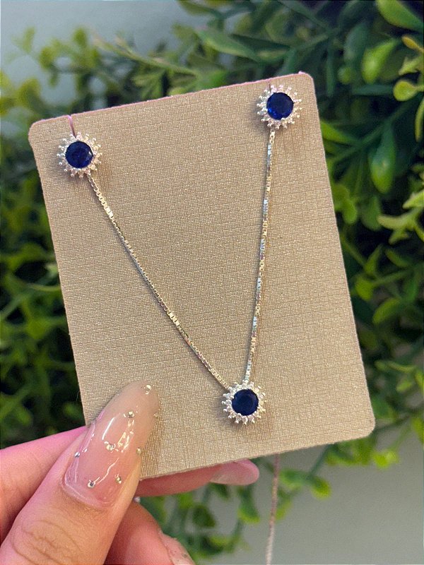 Conjunto Redondo Azul