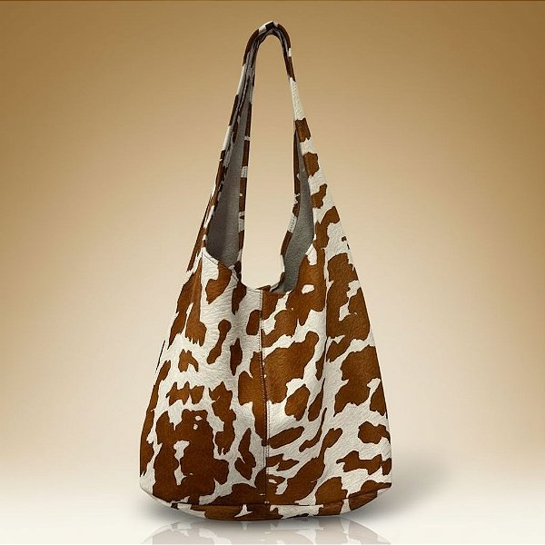 Bolsa Mucca Caramelo e Off