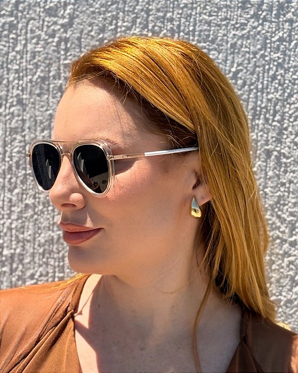 ÓCULOS DE SOL AVIADOR TRANSPARENTE