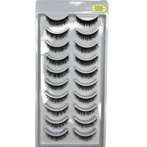 Cílios Postiços 06 - 10 Pares