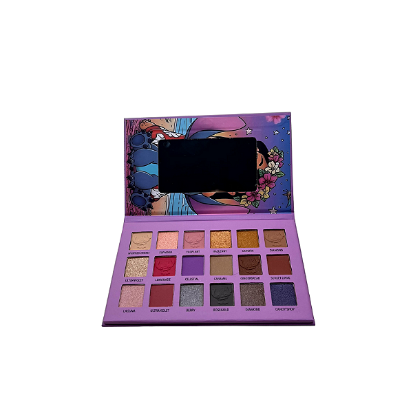 Paleta de Sombras Lilo e Stitch - 18 Cores