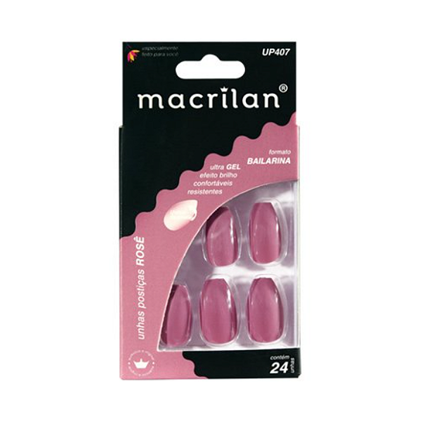Unhas Postiças Bailarina Rosê - Macrilan