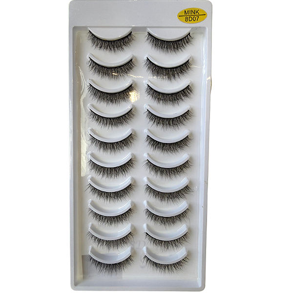 Cílios Postiços 07 - 10 Pares