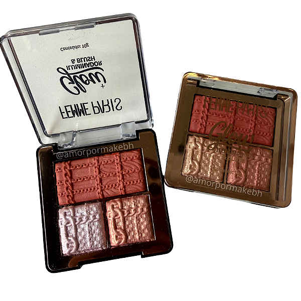 Paleta Iluminador e Blush Glow - Femme Paris