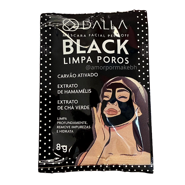 Máscara Facial Black Limpa Cravos Peel - Dalla