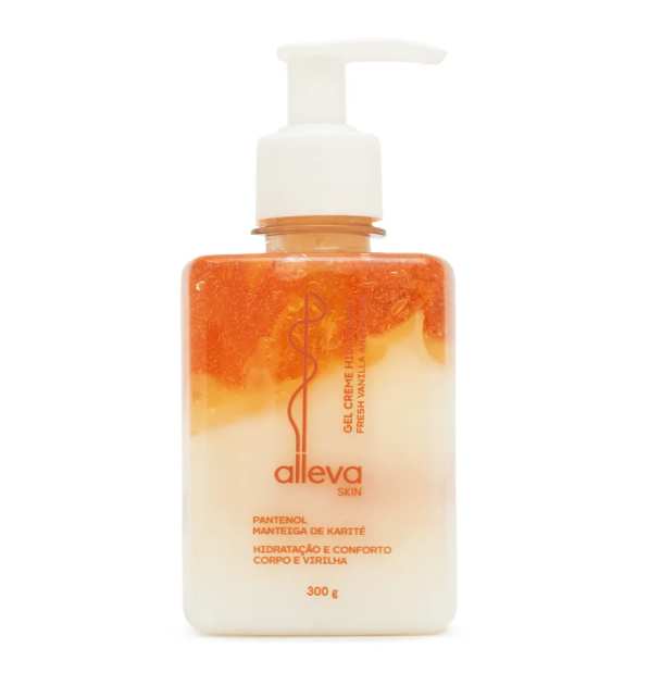 Gel Hidratante Corporal Fresh Vanilla 300g - Alleva