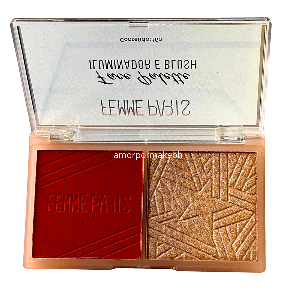 Paleta Iluminador e Blush - Femme Paris