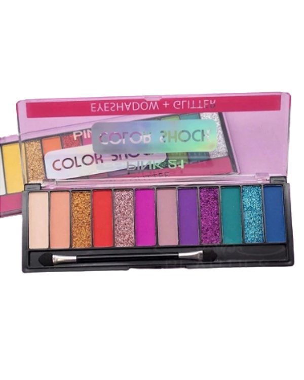 Paleta de Sombras Color Shock 01 - Pink 21