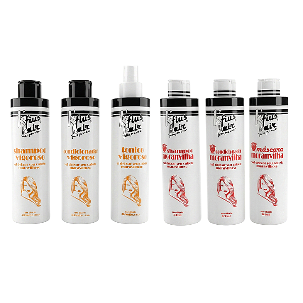Combo K'fius Hair - Kit's Moranvilha e Vigoroso