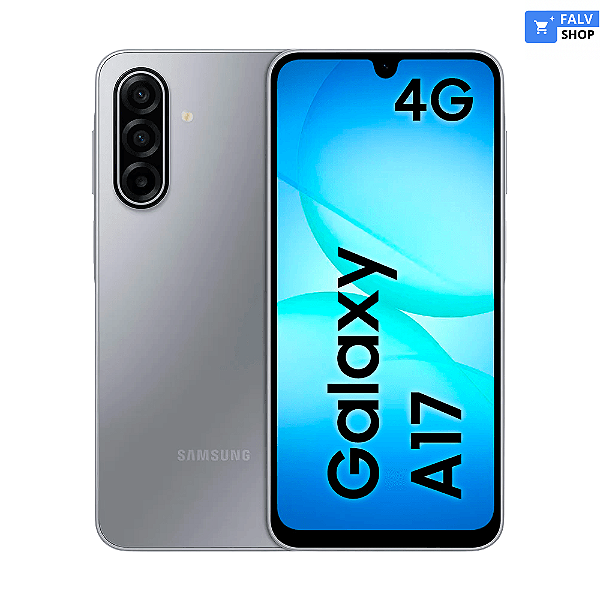 Smartphone Samsung Galaxy A17 com IA, 128GB, 4GB RAM, Azul