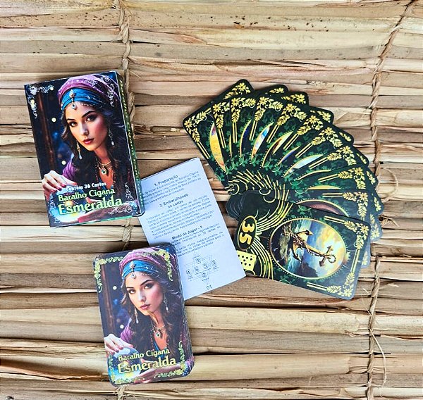 BARALHO TAROT CIGANA ESMERALDA 36 CARTAS