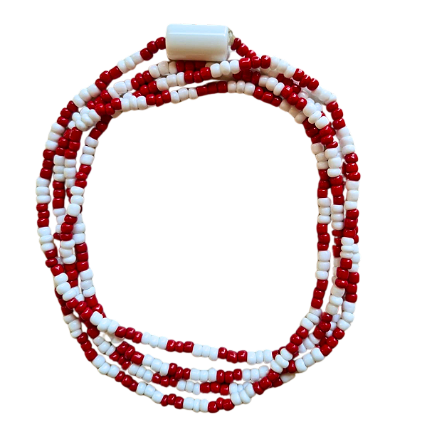 GUIA DE MIÇANGA BRANCO/VERMELHO LEITOSO COM FIRMA