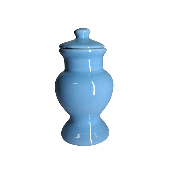 QUARTINHA DE LOUÇA 12CM AZUL CLARO SEM ASAS