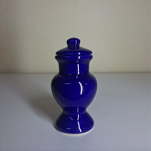 QUARTINHA DE LOUÇA 12CM AZUL ESCURO SEM ASAS