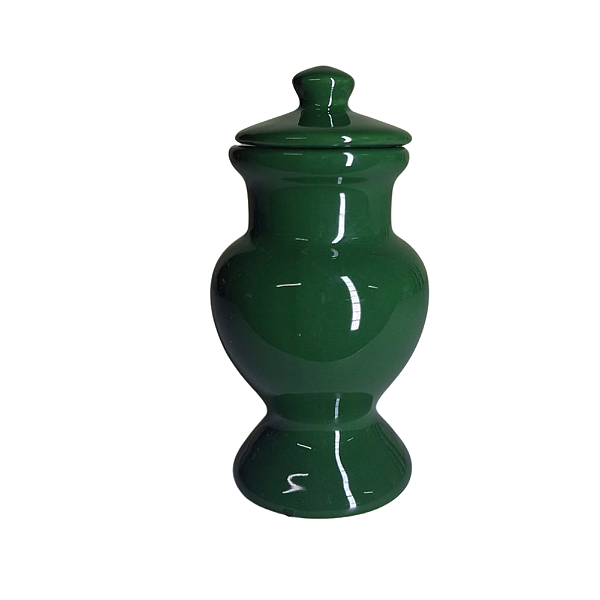 QUARTINHA DE LOUÇA 12CM VERDE SEM ASAS