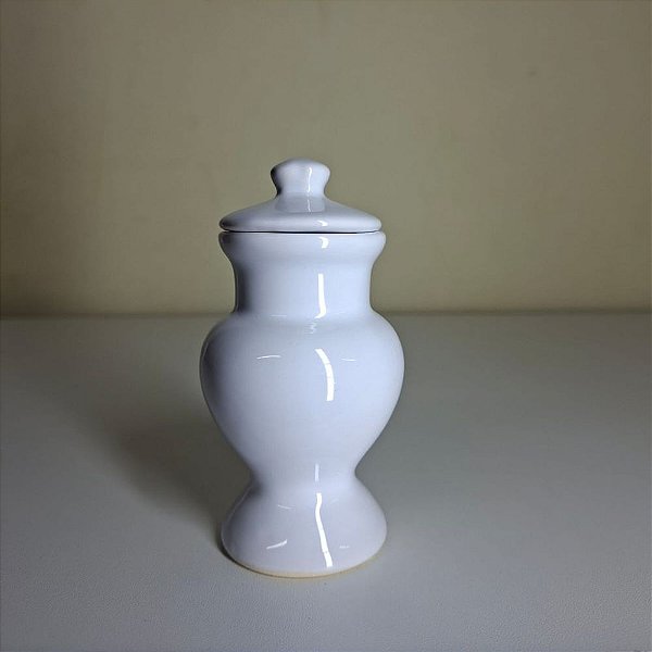 QUARTINHA DE LOUÇA 12CM BRANCA SEM ASAS