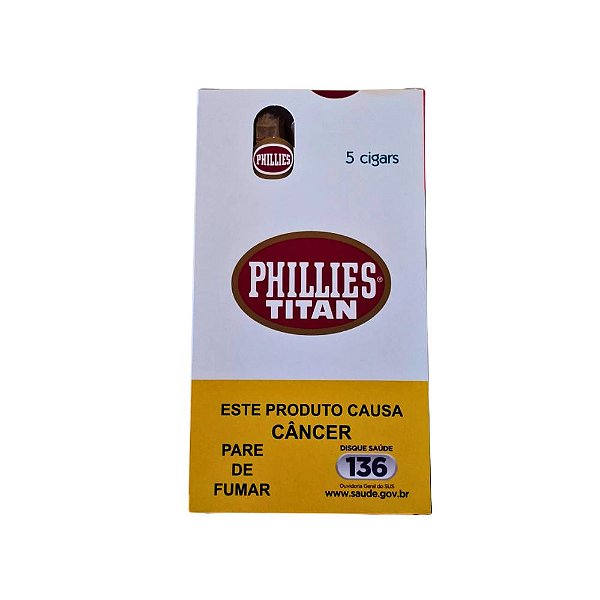 CHARUTO PHILLIES TITAN CAIXA COM 5UN TRADICIONAL