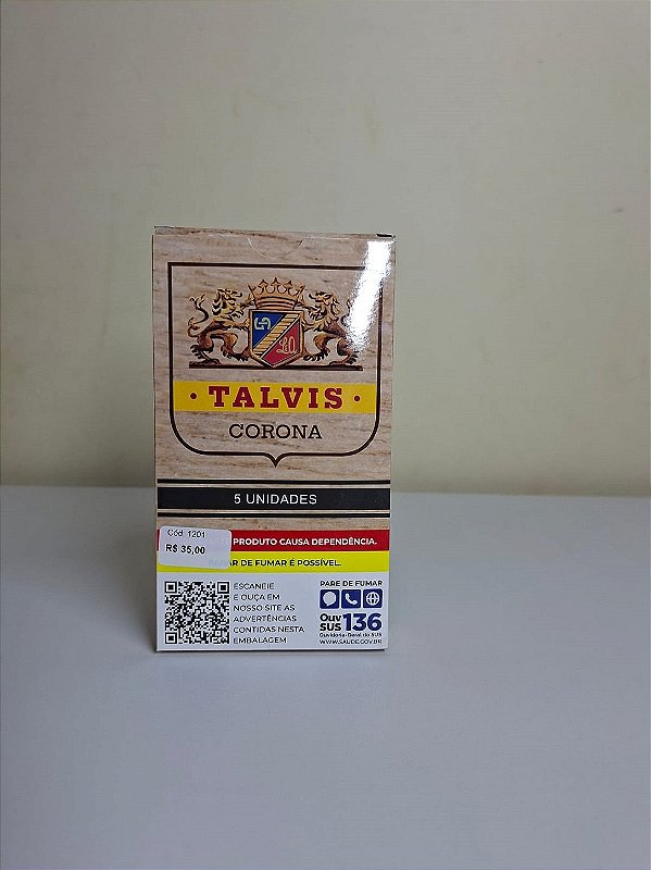 CHARUTO TALVIS CAIXA COM 5UN TRADICIONAL
