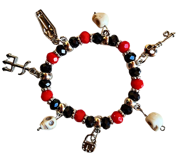 PULSEIRA CRISTAL EXU CAVEIRA
