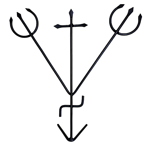 TRIDENTE GARFO POMBAGIRA MARIA PADILHA DAS ALMAS COM BASE 35CM