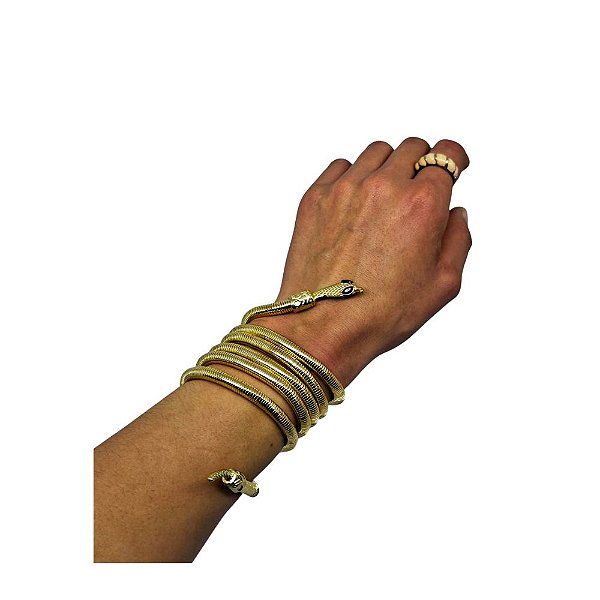 PULSEIRA BRACELETE ARTICULADA COBRA
