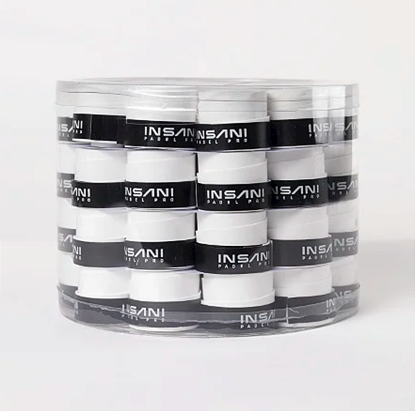 Pote 60 Overgrips Insani Branco