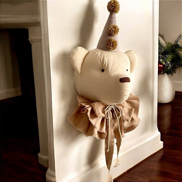 Cabeça de Urso Decoração Infantil