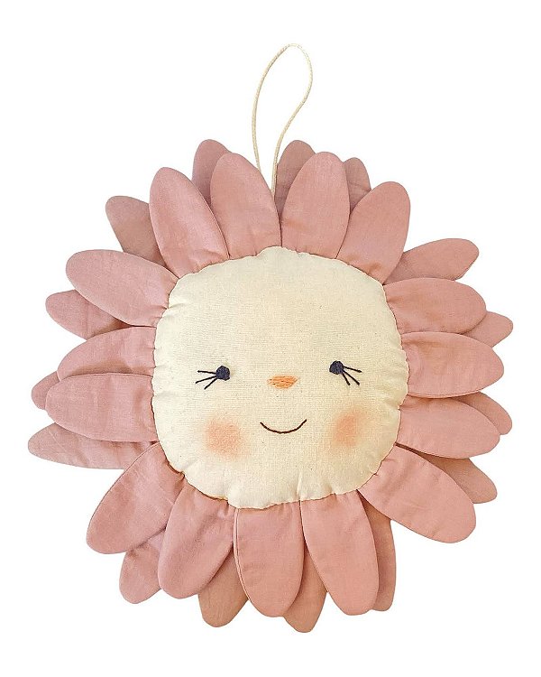 Pendente Flor de Tecido Decorativo