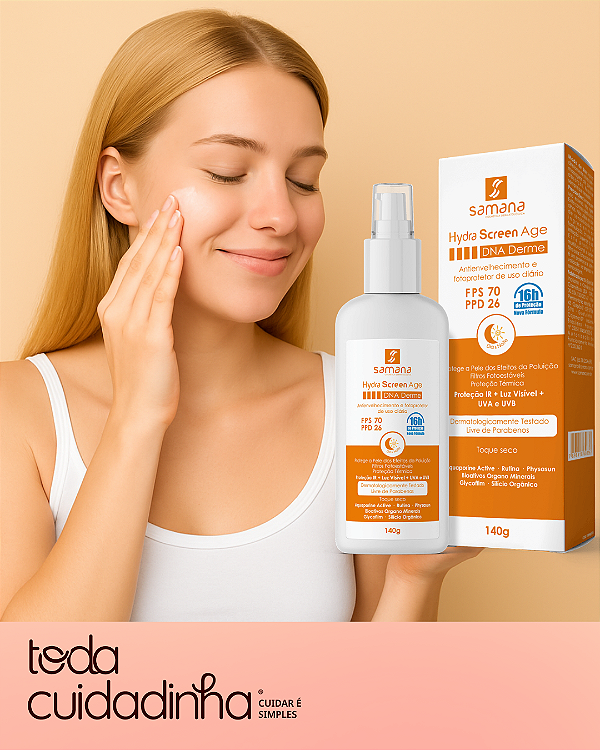 Protetor Solar Facial Hydra Screen Age FPS 70